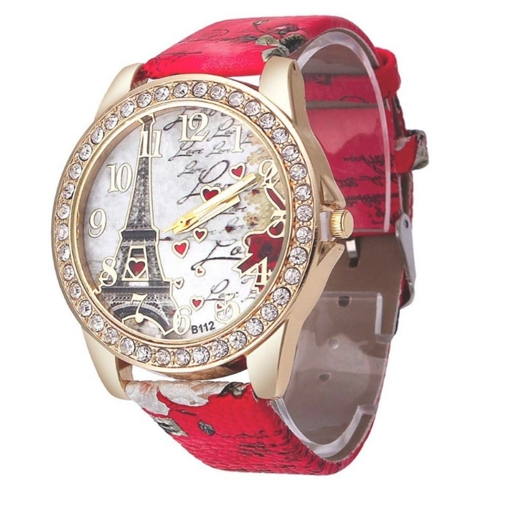 ❣❣Bling Rhinestone Accented Eiffel Tower Ladies